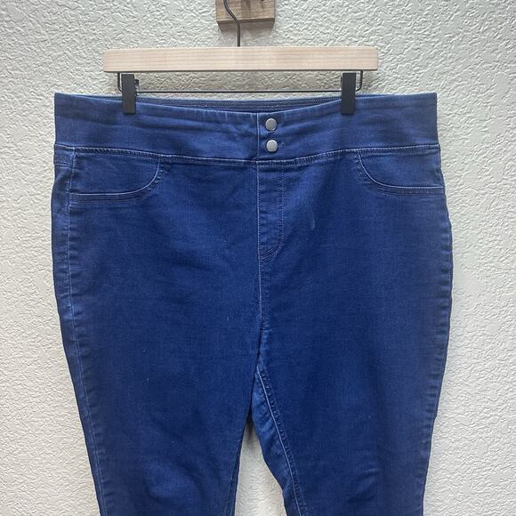 Terra And Sky Jeans Womens 1X 16W 18W Blue Denim Stretchy Plus Size Casual - Picture 2 of 13